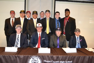 Mount Carmel sends twelve more students to play sports at their future universities. 
