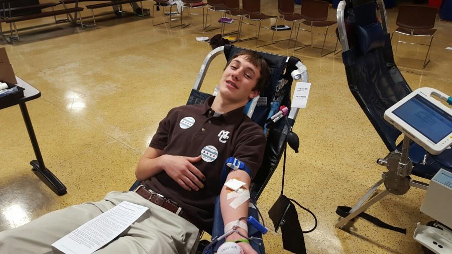 Senior+Ryan+Noonan+was+one+of+41+members+of+the+MC+community+who+donated+blood+to+Lifesource+on+Monday%2C+November+20.