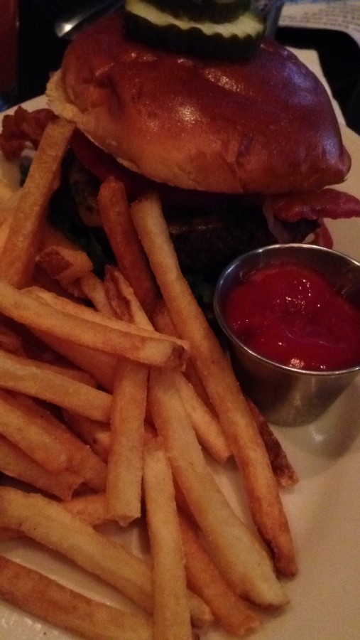 Weber's Wisconsin burger with a side of fries comes in at #1 burger for Roberto Del Real. 