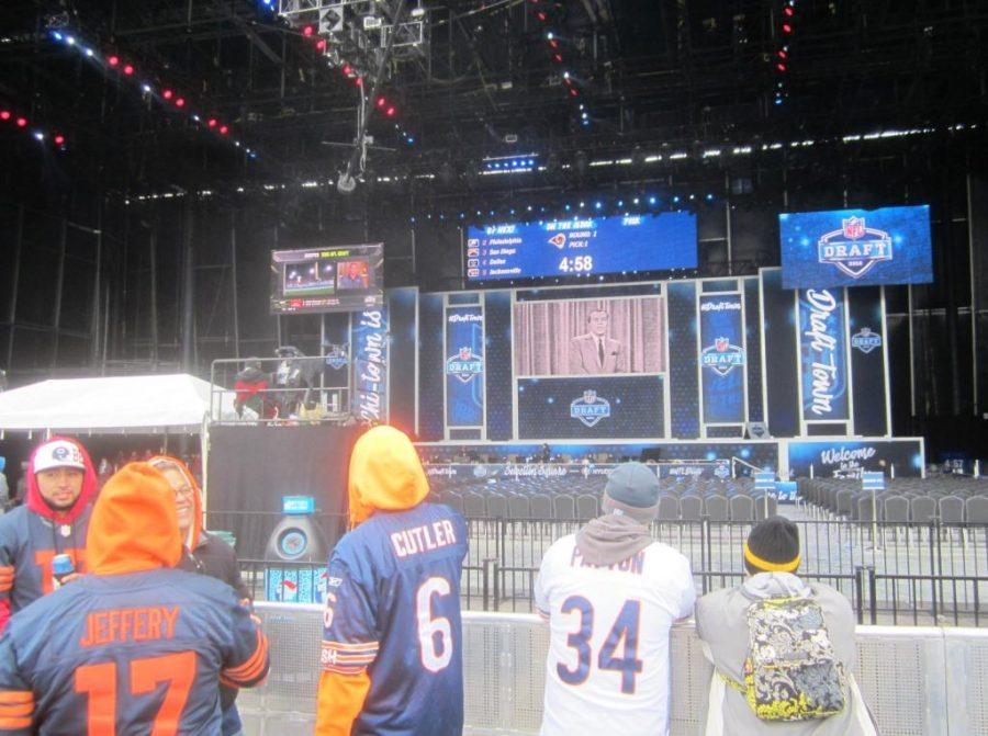 The stage is set for the NFL draft in Chicago.