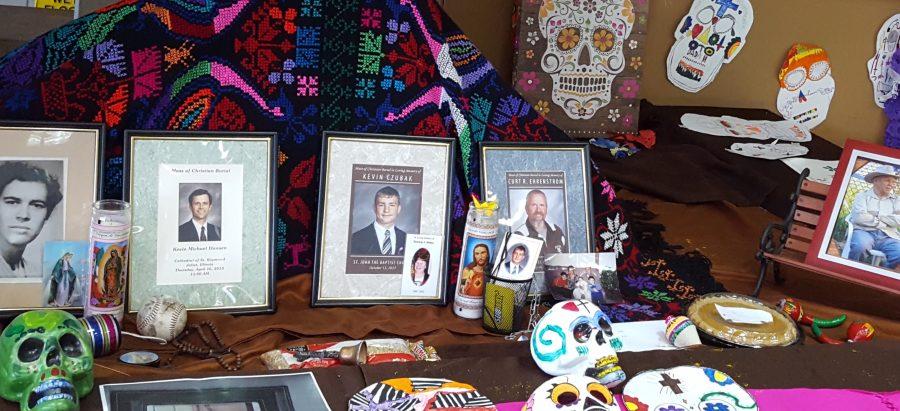 For the Day of the Dead celebration, faculty and students were encouraged to bring items to display on an altar of remembrance.