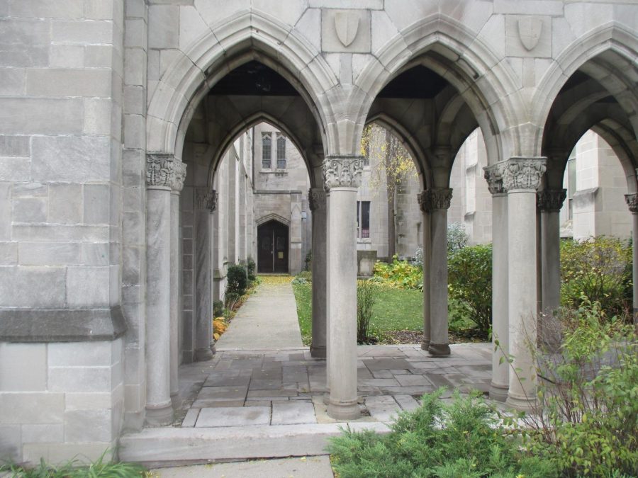 Gothic-Revival+church+has+stones+from+famous+buildings+embedded+in+its+exterior.