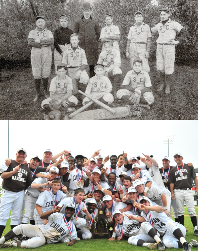 St+Cyrils+1913+baseball+team+and+Mount+Carmels+2013+state+champion+baseball+team.+