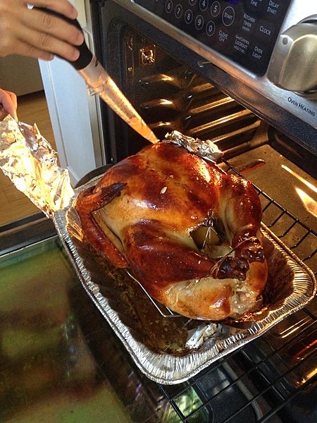 This Thanksgiving, dont be a turkey!  Take the necessary precautions to keep your guests safe.  (Photo credit:  Brian Schatz via Wikimedia Commons under Creative Commons license.
