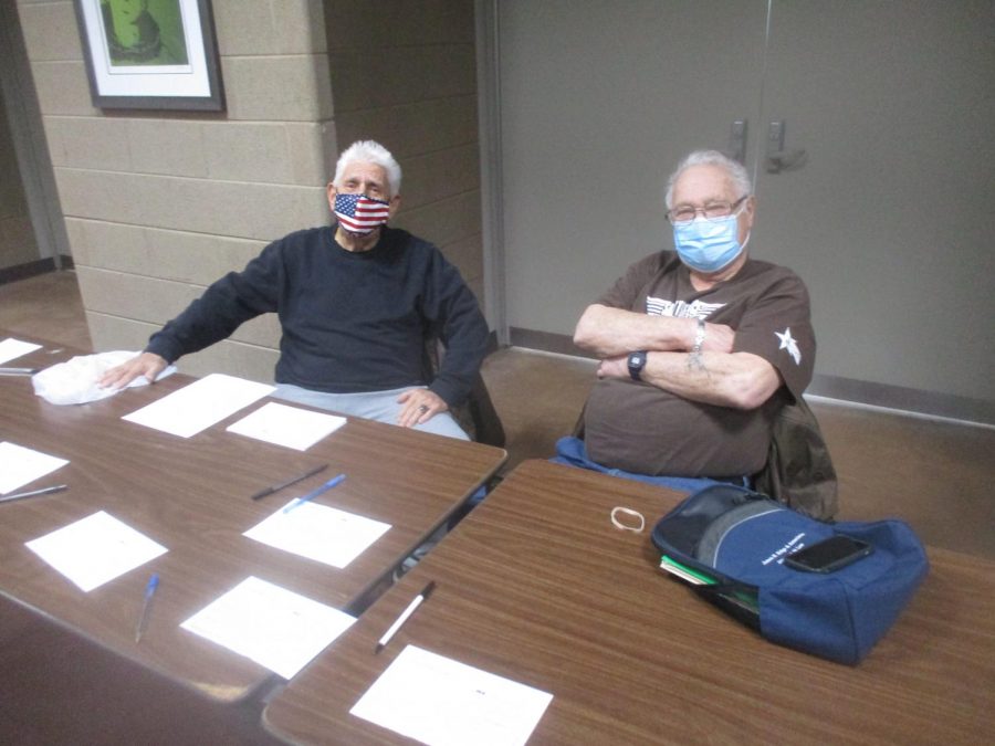 Rocco Megaro (left) and Jack Riffice are long time coachs of the intramural boxing club at MC 