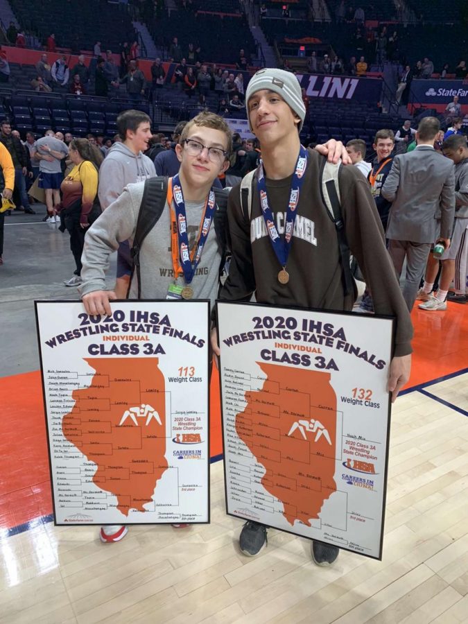 Me winning a state title with my former teammate Sergio Lemley last year, 2020.