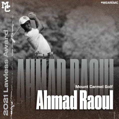 Ahmad Raoul is the most recent recipient of the Lawless Award, winning the prestigious award in Golf.
