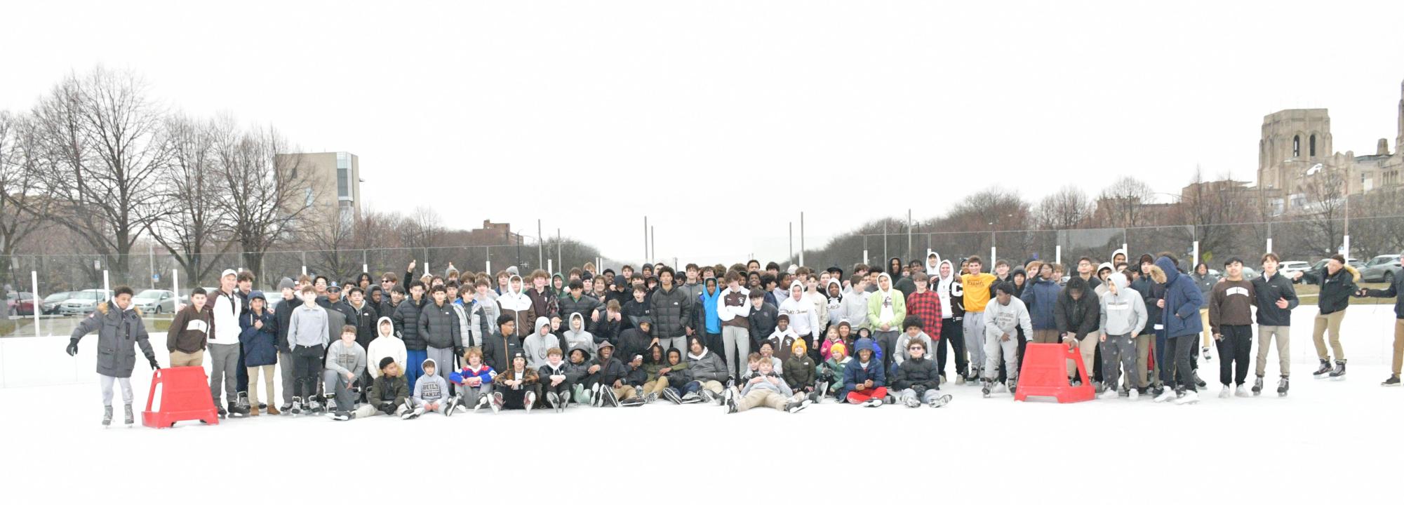 The freshmen had a great time at the Midway Plaisance Ice Rink on February 16, 2024.