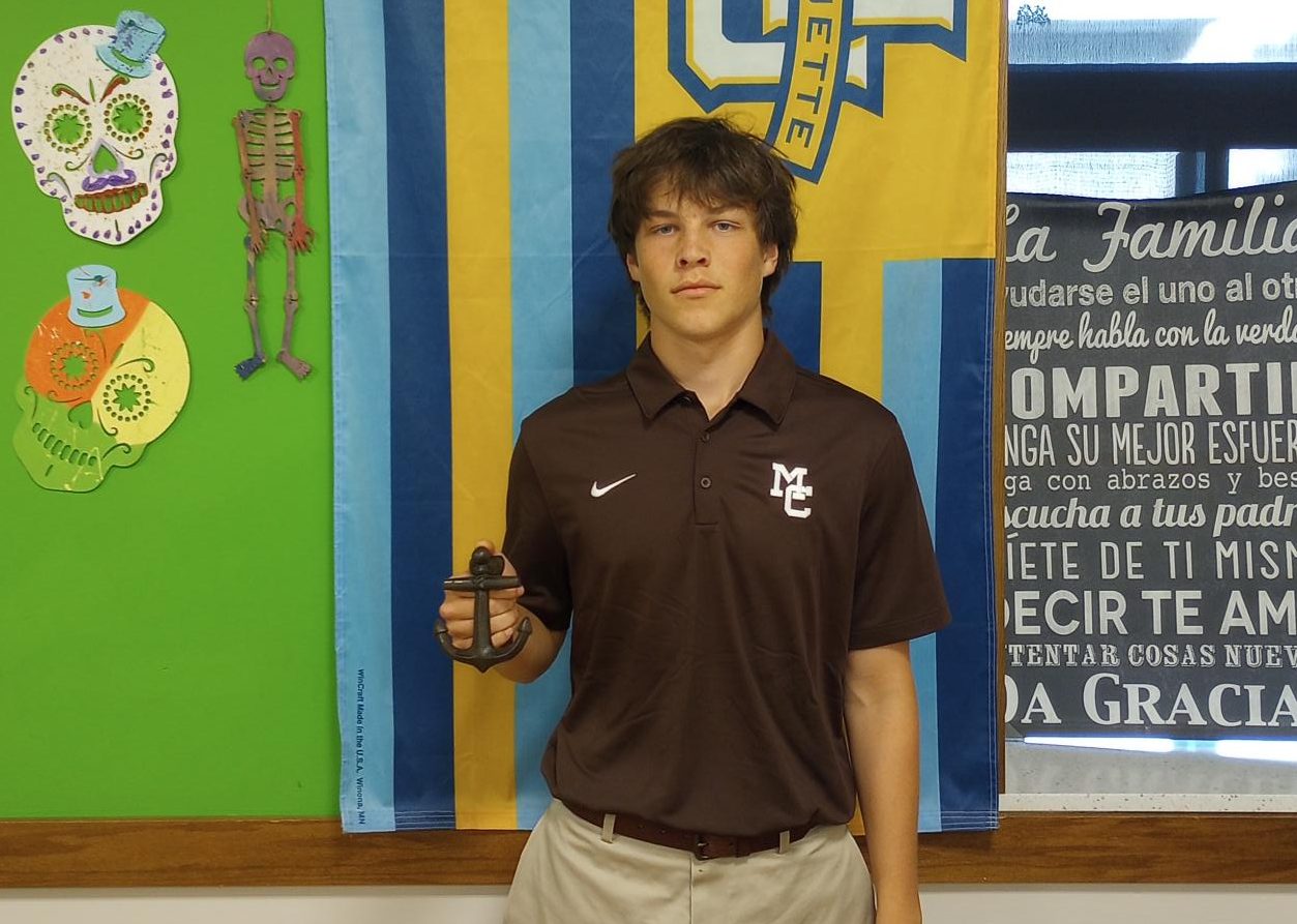 Senior varsity soccer player John Justic won the Anchor Award Sep. 12, 2024. 