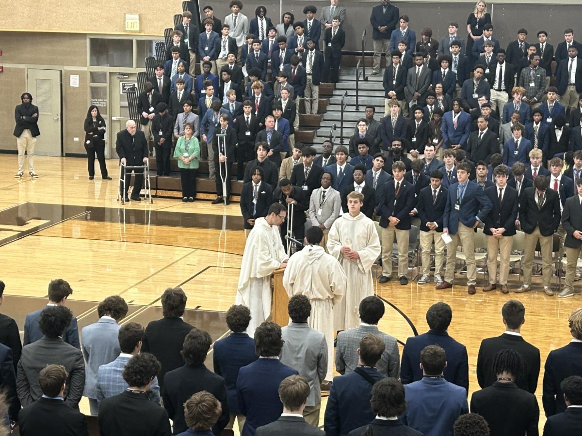 On October 1, 2024, Fr. Michael Joyce, O. Carm., celebrated the Feast of Thérèse of Lisieux with the MC community during Spirit Week.