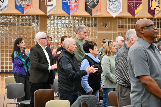 Veterans were honored at an MC assembly on November 11, 2024.