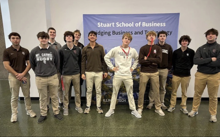 INCubator and Business Club members visited IIT’s business school earlier this school year.