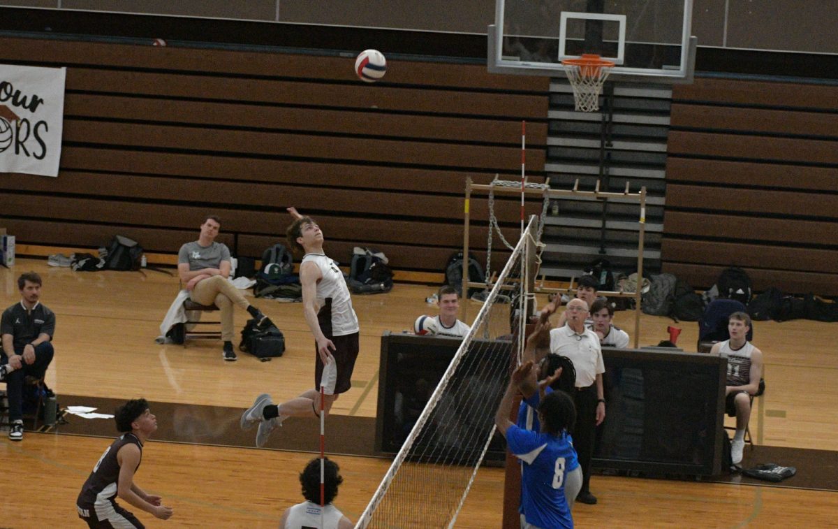 Senior Aydin Provost sets up for a kill last season against De La Salle on May 8, 2024.