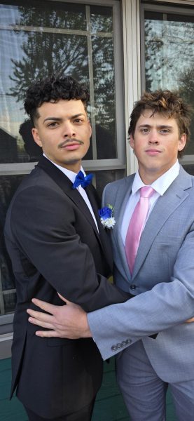TJ McQuillan (right) and I going to prom. (Not together.)