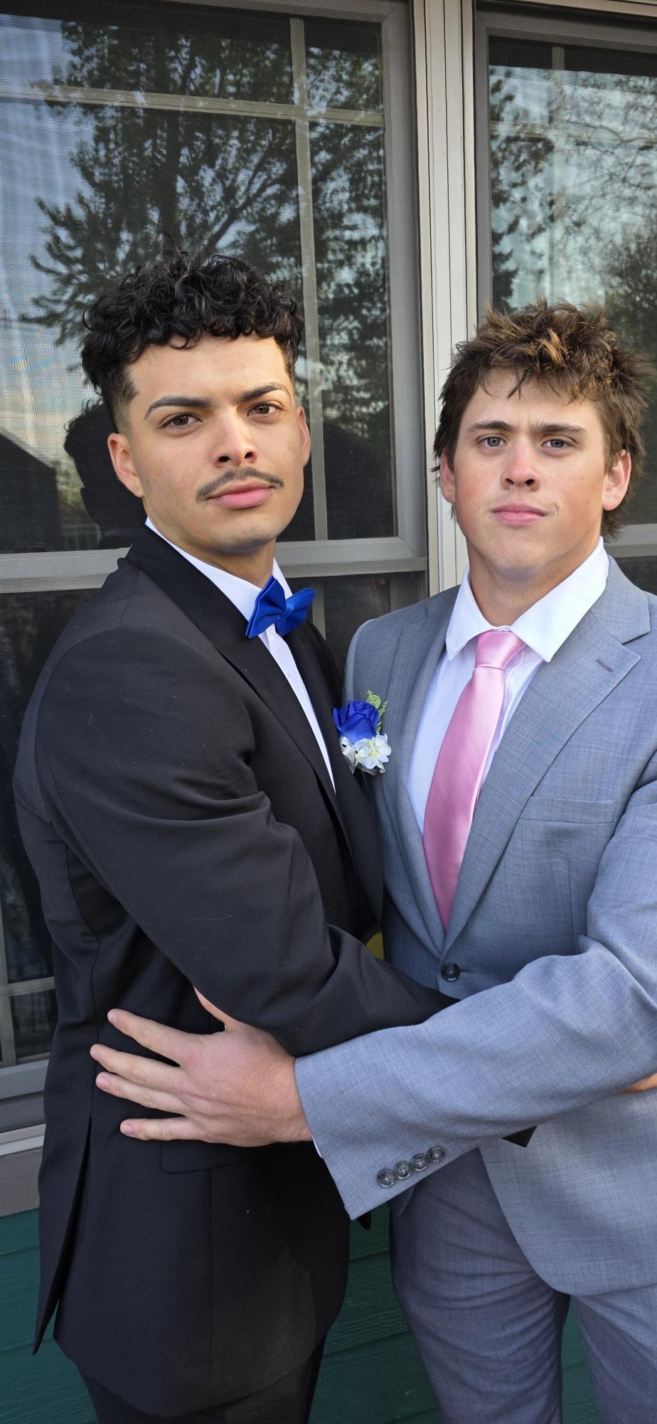 TJ McQuillan (right) and I going to prom. (Not together.)